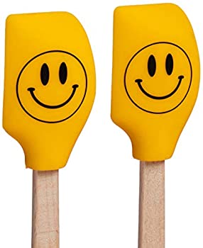 Tovolo Spatulart® Mini Spatulas Smiley Face - Set of 2 Wood Handle