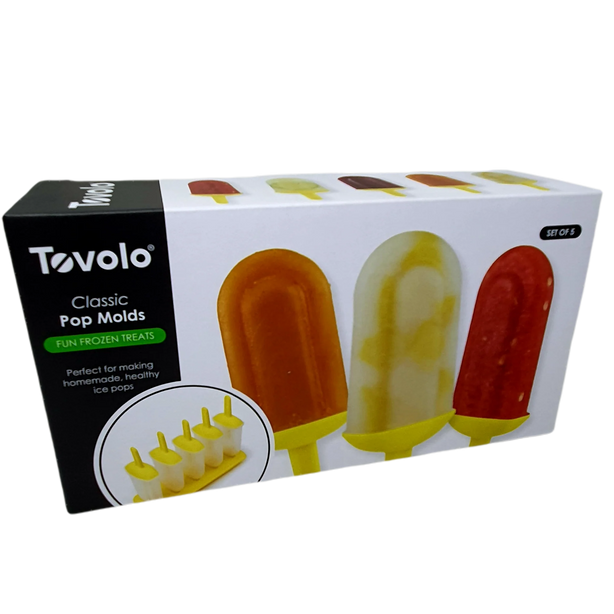 Popsicle Molds - Classic Pop Mold - Set of 5