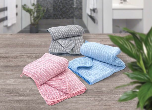 Milton Home Studio Fiden Microfiber Bath Towel, Set Of 3
