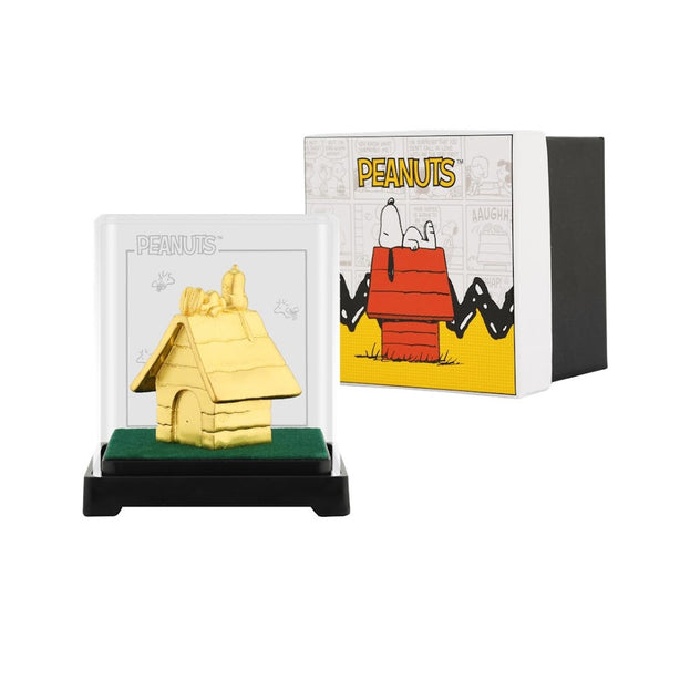 Peanuts Snoopy House Classic Collection 24K Gold Foil Mini Figure