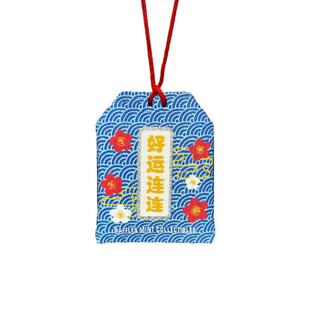 Peanuts Snoopy Standing Gold Foil with Blue Charm Bag