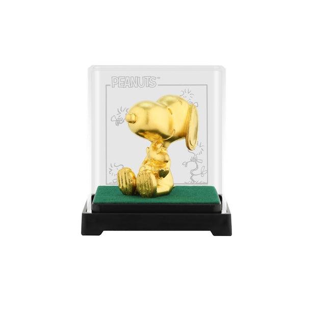 Peanuts Snoopy & Woodstock Classic Collection 24K Gold Foil Mini Figure