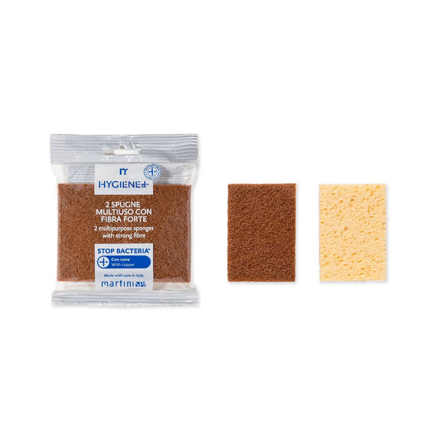 MartiniSpa - Hygiene+ Antibacterial MultiPurpose Sponge with strong fibre (2pcs)