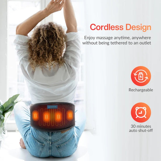 CF-6006C Comfier Heated Waist Belt with Massage, Cordless