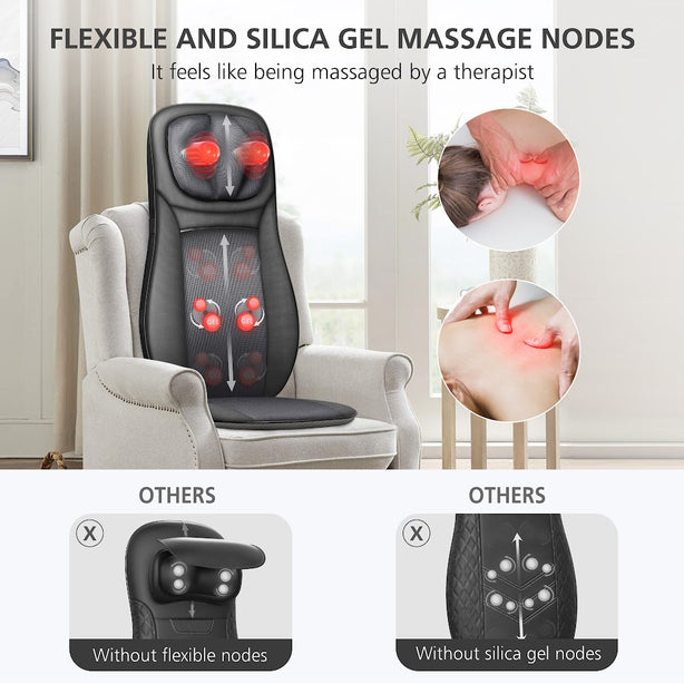 SL-233 Snailax Shiatsu Neck & Back Massager with Heat