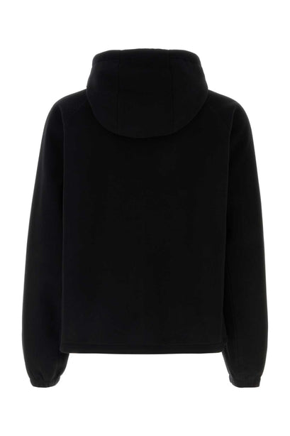 Hooded Technical Fabric Blouson Jacket