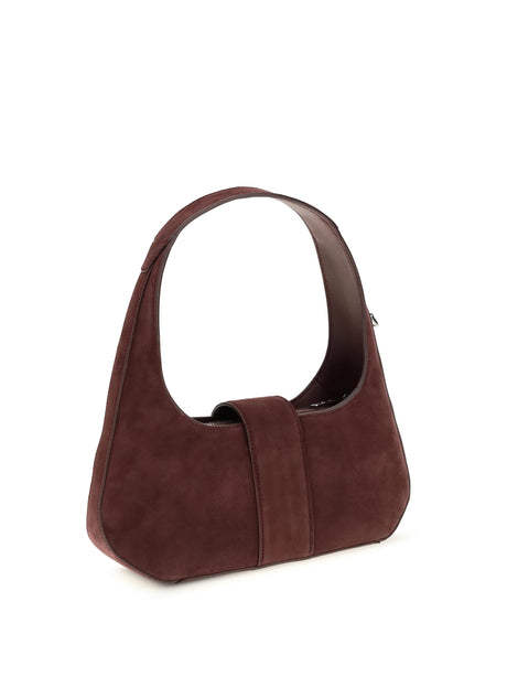 Roger Vivier Mini Belle Vivier Turtle Hobo Shoulder Bag - R822(Kraft Ch)+R802(Bordeaux Sc)