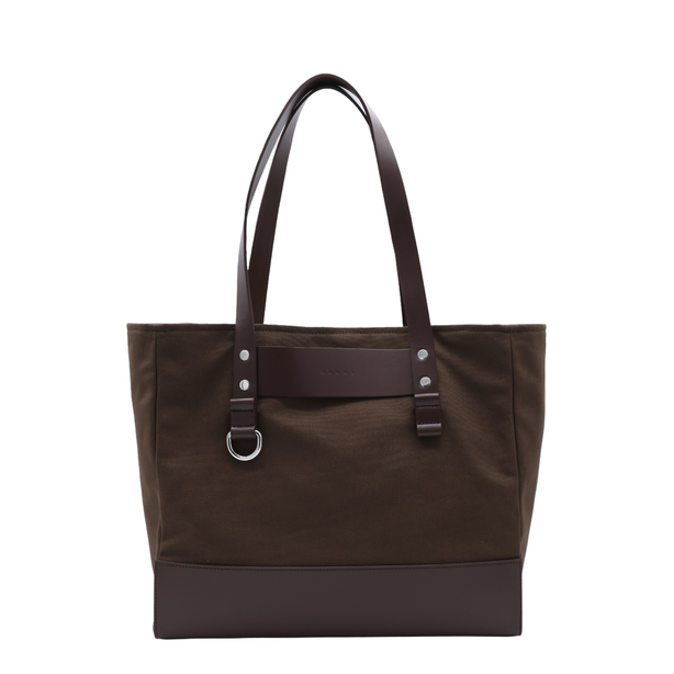 One Size Cotton Tote - Brown