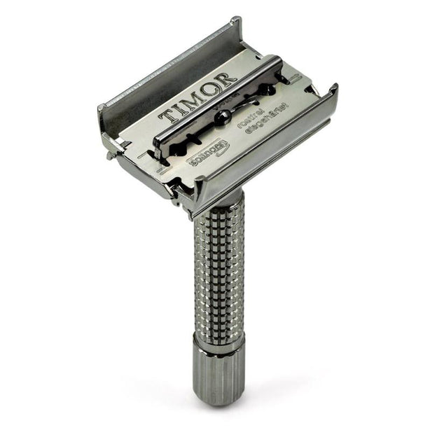 Giesen & Forsthoff Chrome Black 80mm Brass Butterfly Safety Razor