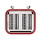 Jukebox Series 4-Slice Bread Toaster (Red)