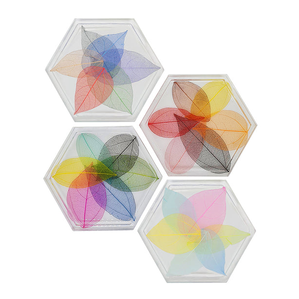 Jojomama Hexagon Botany Coaster - Set of 4