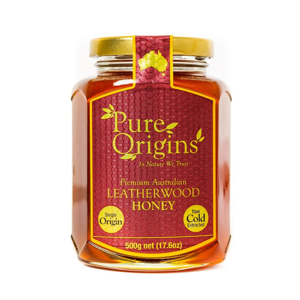 Pure-Origins-LEATHERWOOD Australian Native Honey (500g)