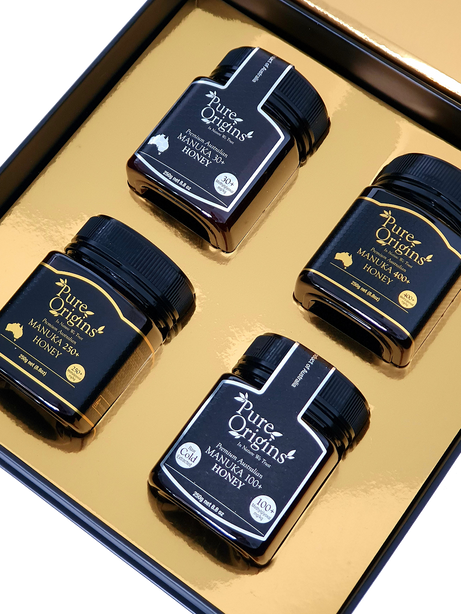 Pure Origins Australian Manuka Honey MELLA Gift Box (4 Pack)