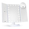 StitchesandTweed Trifold Makeup Mirror Vanity with Lights - White