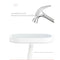 StitchesandTweed Vanity Rotating Mirror White