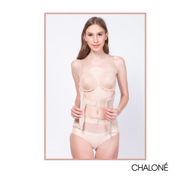 [Shapewear Solution] Chalone Tummy Shrinking Waist Cincher Nude Flatten Smoothen Shape Tummy Tight Fitting Dress Look Slimmer Good Posture