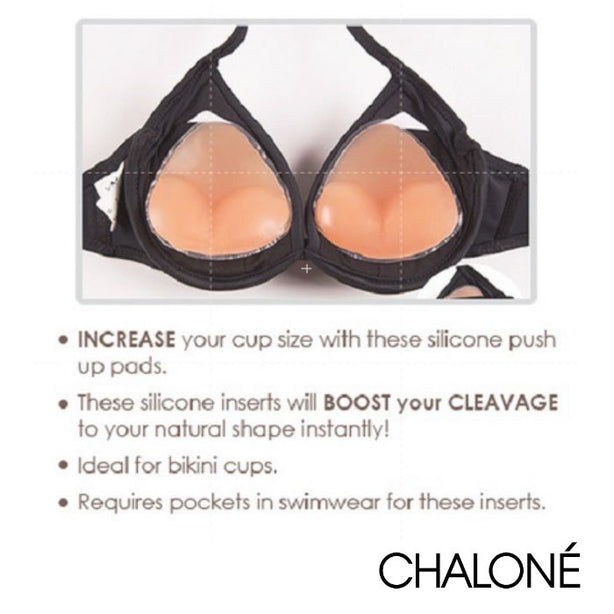 Chalone Silicone Push Up Inserts for Bikini