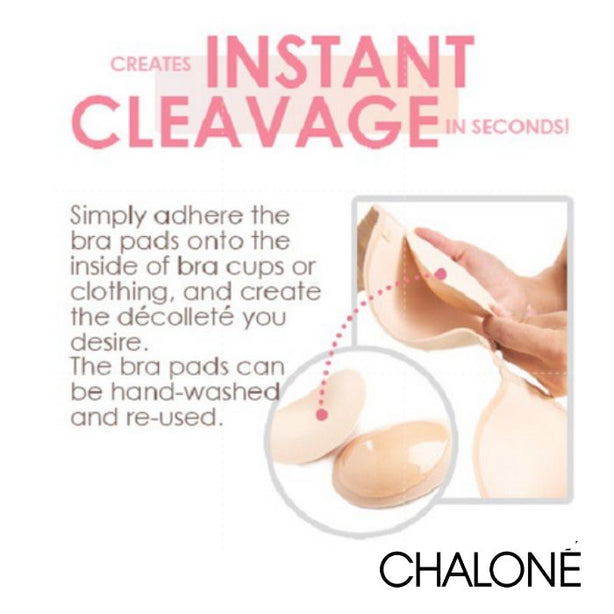Chalone Adhesive Bra Pads Instant Cleavage Highly Recommended for Bridal Gown by Wedding Stylists
