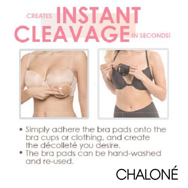 Chalone Adhesive Bra Pads Instant Cleavage Highly Recommended for Bridal Gown by Wedding Stylists
