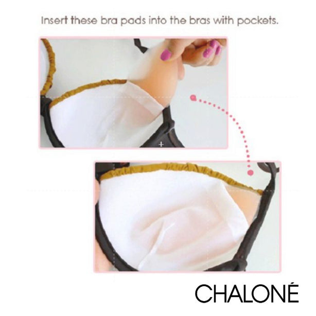[Lingeire Accessories for Party Dress Solutions] Chalone Silicone Bra Inserts Instant Push Up Low Neckline Gown Outfit