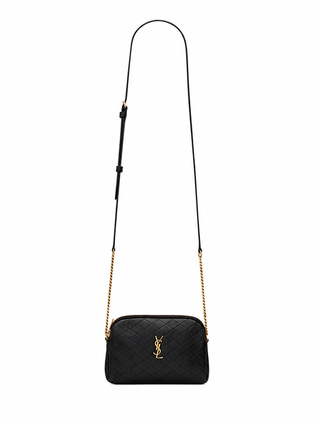 Saint Laurent Gaby Small Lambskin Pouch - Black