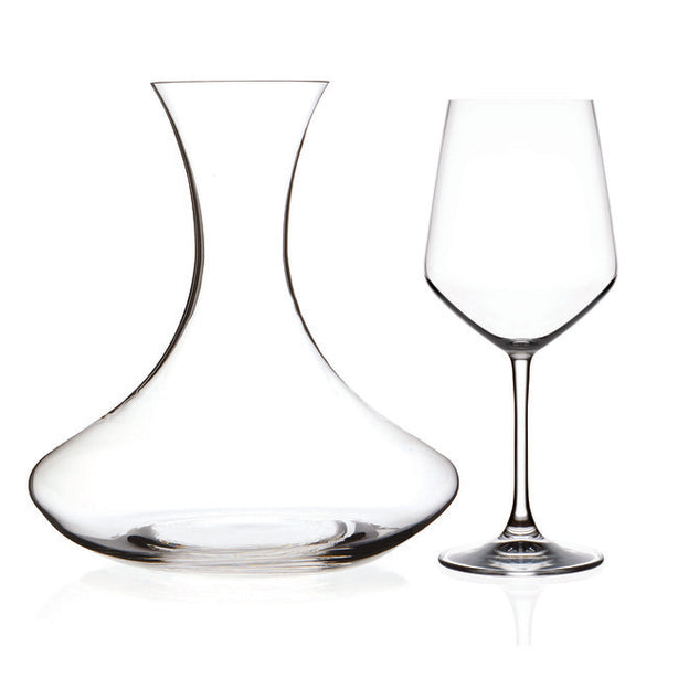RCR Universum 1 Decanter 200cl + 55cl 6 wine glasses 7pcs per set
