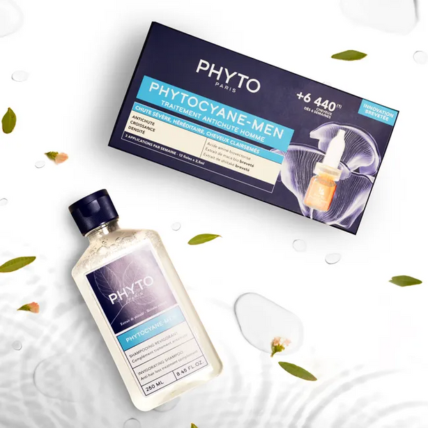Phyto Phytocyane-Men Invigorating Shampoo 250ml for Men Hair Loss