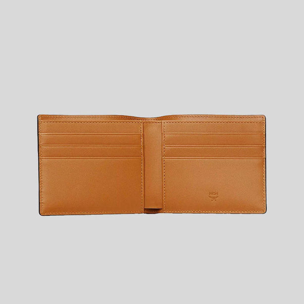 MCM Bifold Wallet In Visetos Original Cognac RS-MXSAAVI04CO001