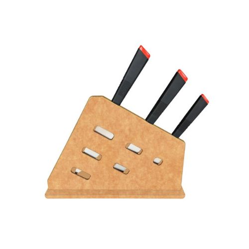 Safico Pro Wood Fibre Knife Holder L30.5 Natural (KH04)