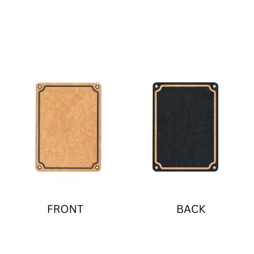 Safico Pro Wood Fibre Cutting Board With Silicone Pad L37 Natural/Black(QAS10-M)