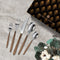 Charles Millen Signature Collection Adelia 20 Piece Cutlery Set, Stainless Steel Mirror Finished With Bronze Handle
