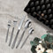 Charles Millen Signature Collection Adelia 20 Piece Cutlery Set, Stainless Steel Mirror Finished With Grey Handle