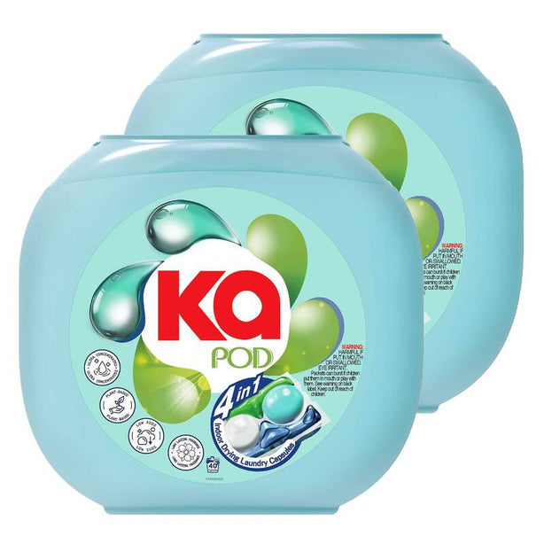 Ka 4in1 Laundry Capsules 40 Pods – Indoor Drying