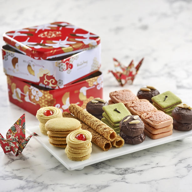WuGuFeng Majestic Crane Cookie with Matching Canves Bag (Set of 2)
