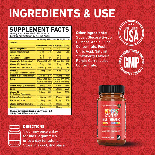 Kids Complete Multivitamins Gummies - 60ct