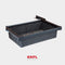 Ratten Sliding Storage Basket-Matt Black
