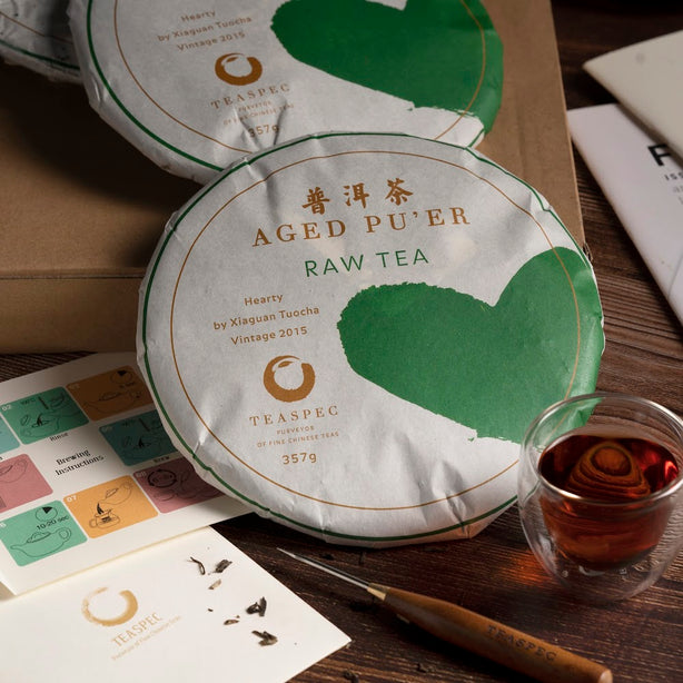 Hearty Raw, 
Raw Pu’er Compressed Tea Cake