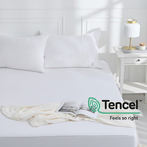 TENCEL™ Waterproof Mattress Protector Heritage Collection by Robinsons (TENCEL™ Lyocell, Anti-Mite, Mattress Pad)