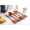 StitchesandTweed Natural Teak Wooden Cooking Spatulas with Utensils Holder 6 Pcs Set