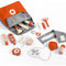 StitchesandTweed Doctor Kit for Kids, Pretend Toy 14PCS Wooden Doctor Playset for Toddlers Red