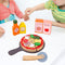 StitchesandTweed Pizza Playset Toy Wood