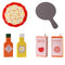 StitchesandTweed Pizza Playset Toy Wood