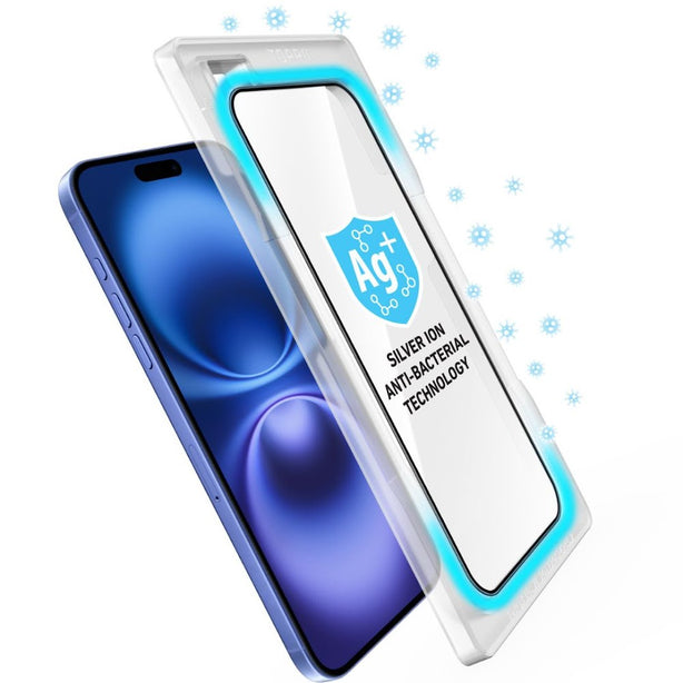 TORRII BODYGLASS for iPhone 16 Anti-bacterial Coating - Full Coverage