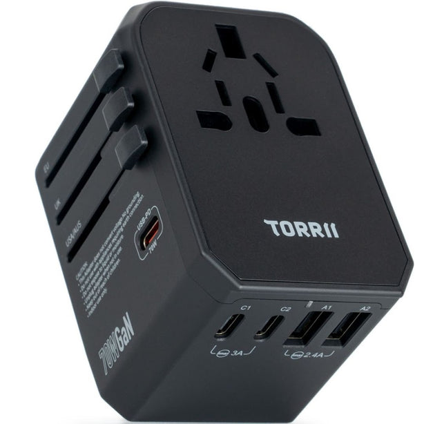 Torrii TORRIIBOLT GAN 75W Travel Adapter V4 - Black