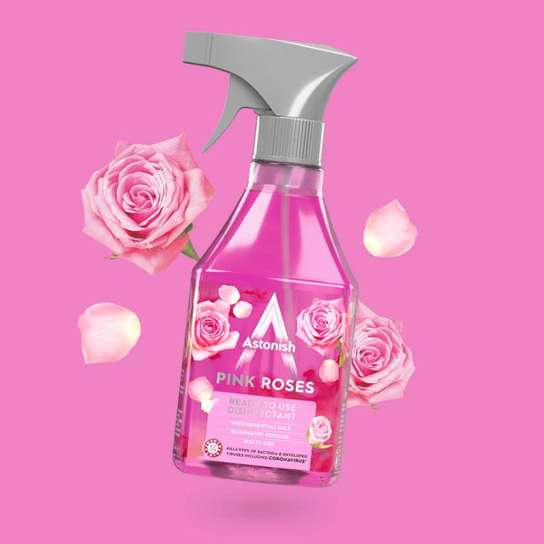 Astonish Ready To Use Disinfectant Pink Roses 550ml