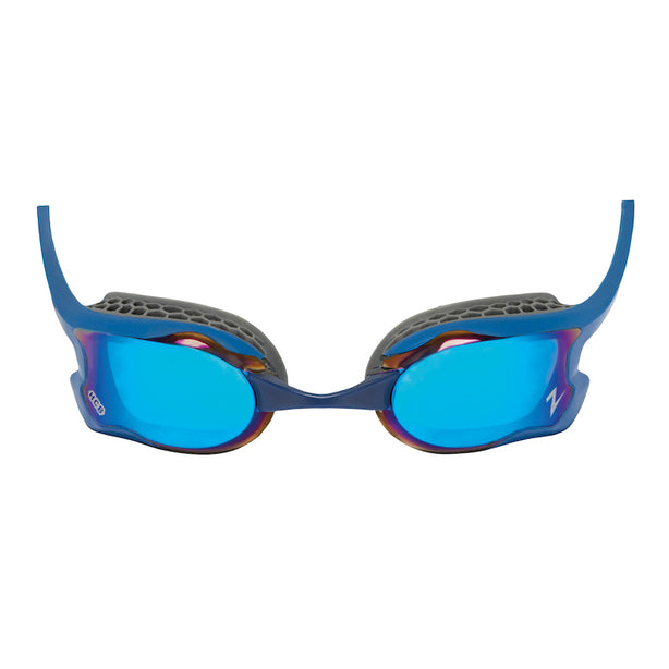 Zoggs Australia Adult FINA Raptor HCB Mirror Blue/Grey Swim Goggles