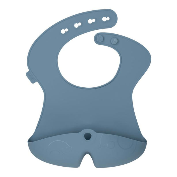 B.box Silicone Bib - Lullaby Blue