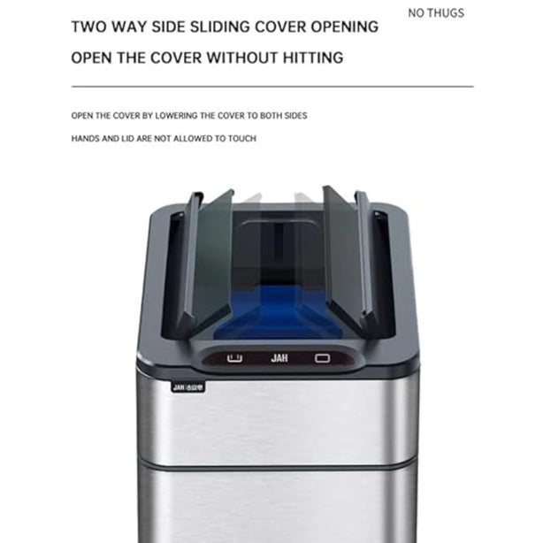 R&R Stainless Steel Smart Motion Sensor Dustbin 15L