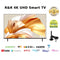 R&R 4K HDR10 Android 13 Smart TV with Google TV,Netflix,Youtube,Google Play 55 inch