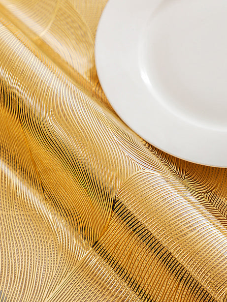 BALKAN Placemat | Embossed Gold Applique - 38 x 38 cm
